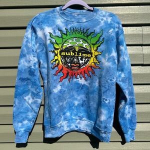 Sublime Blue Tie-Dye Sweater